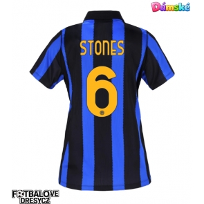 Inter Milan John Stones #6 Dámské Domácí Dres 2026-27 Krátký Rukáv